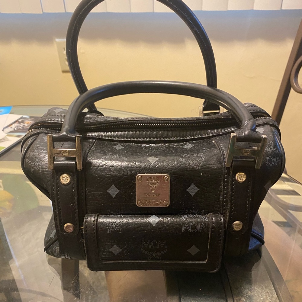 MCM leather hand bag